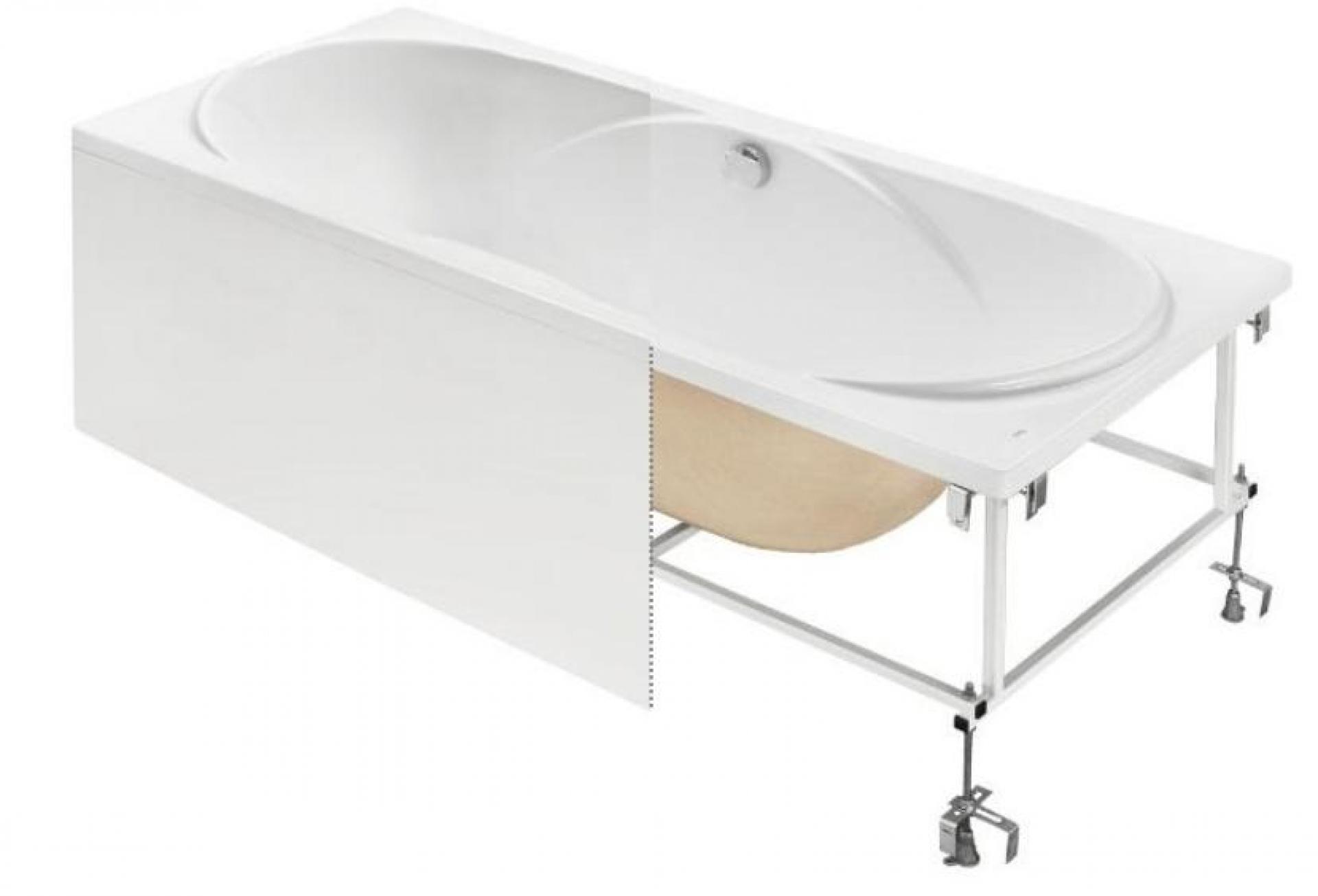 Комплект акриловая ванна Roca Madeira 180x80 + фронтальная панель + монтажный набор